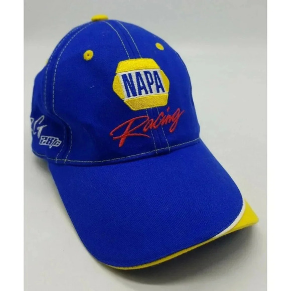 NAPA Racing #56 Martin Truex Jr #28 Ron Chapps Baseball Cap Hat Lightening MWR - Picture 1 of 6